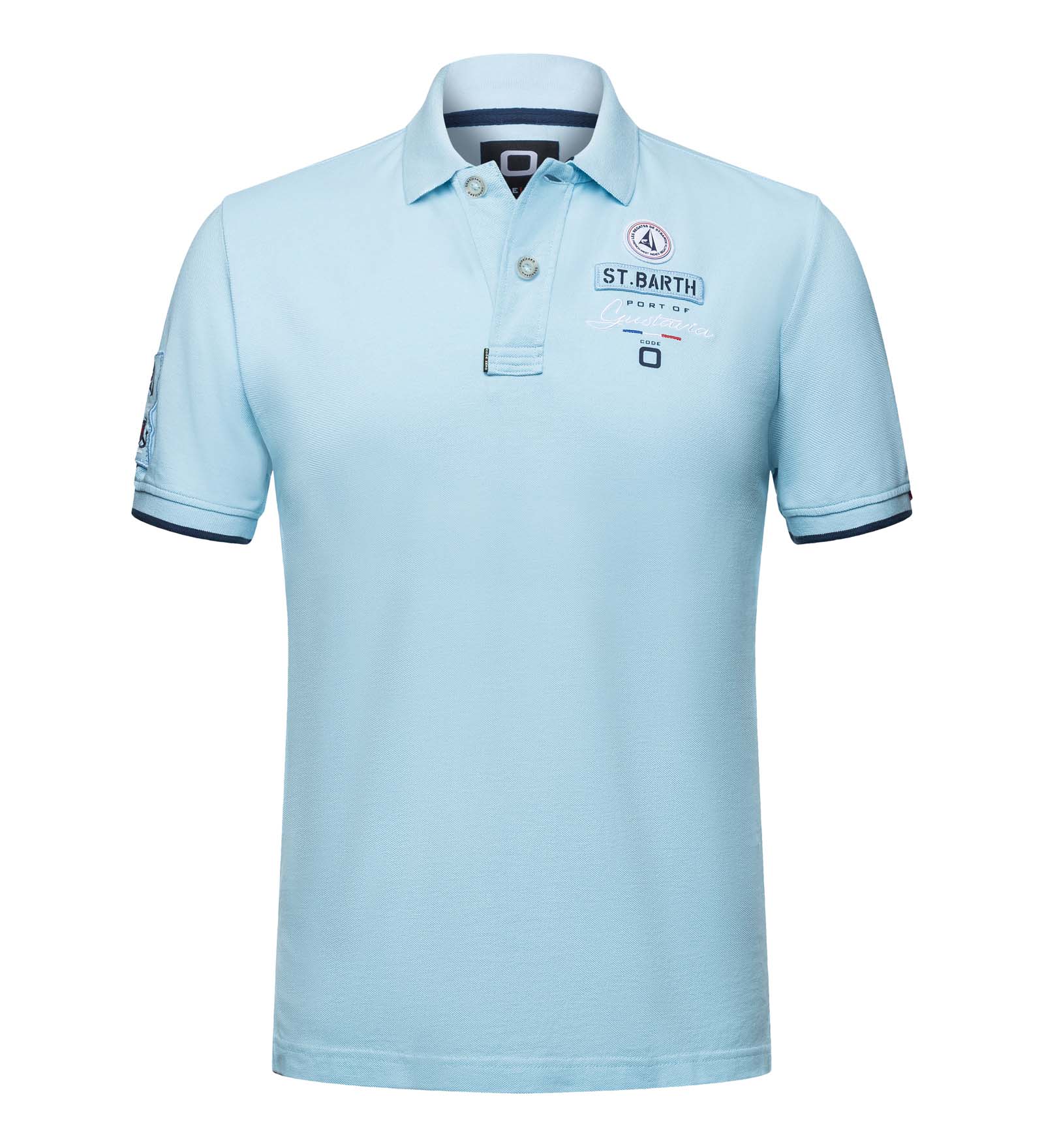 Polo Homme Port de Gustavia St. Barth Polo Shirt blue