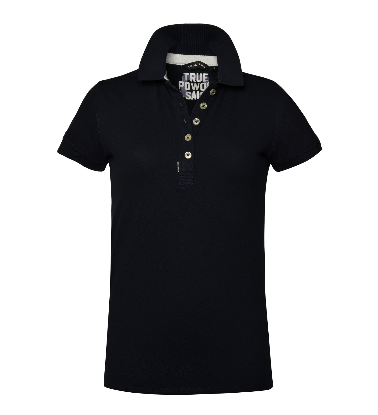 Polo en coton Marine pour Femmes Polo en coton Marine pour Femmes