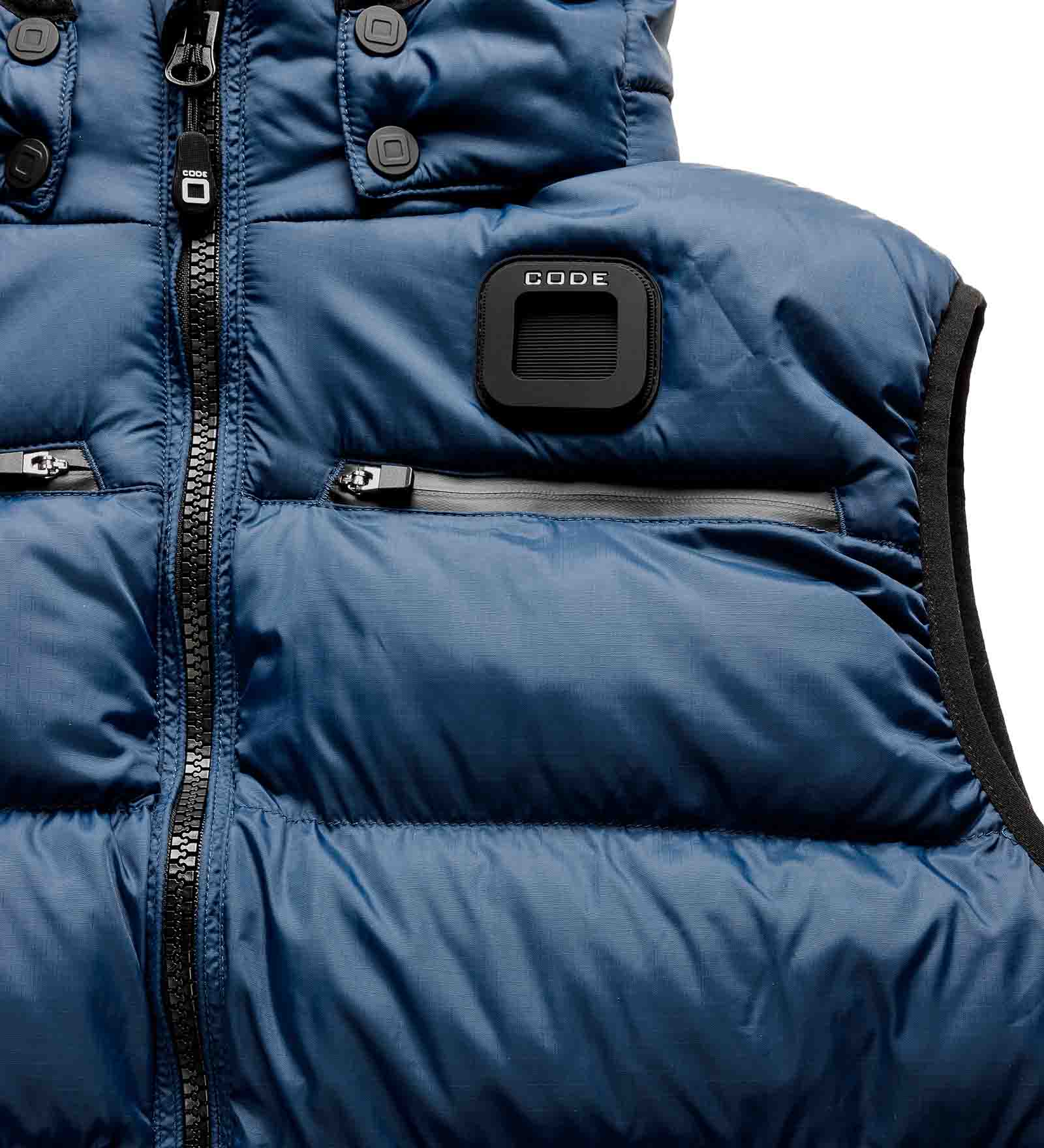 Quilted Vest Navy Blue for Men 