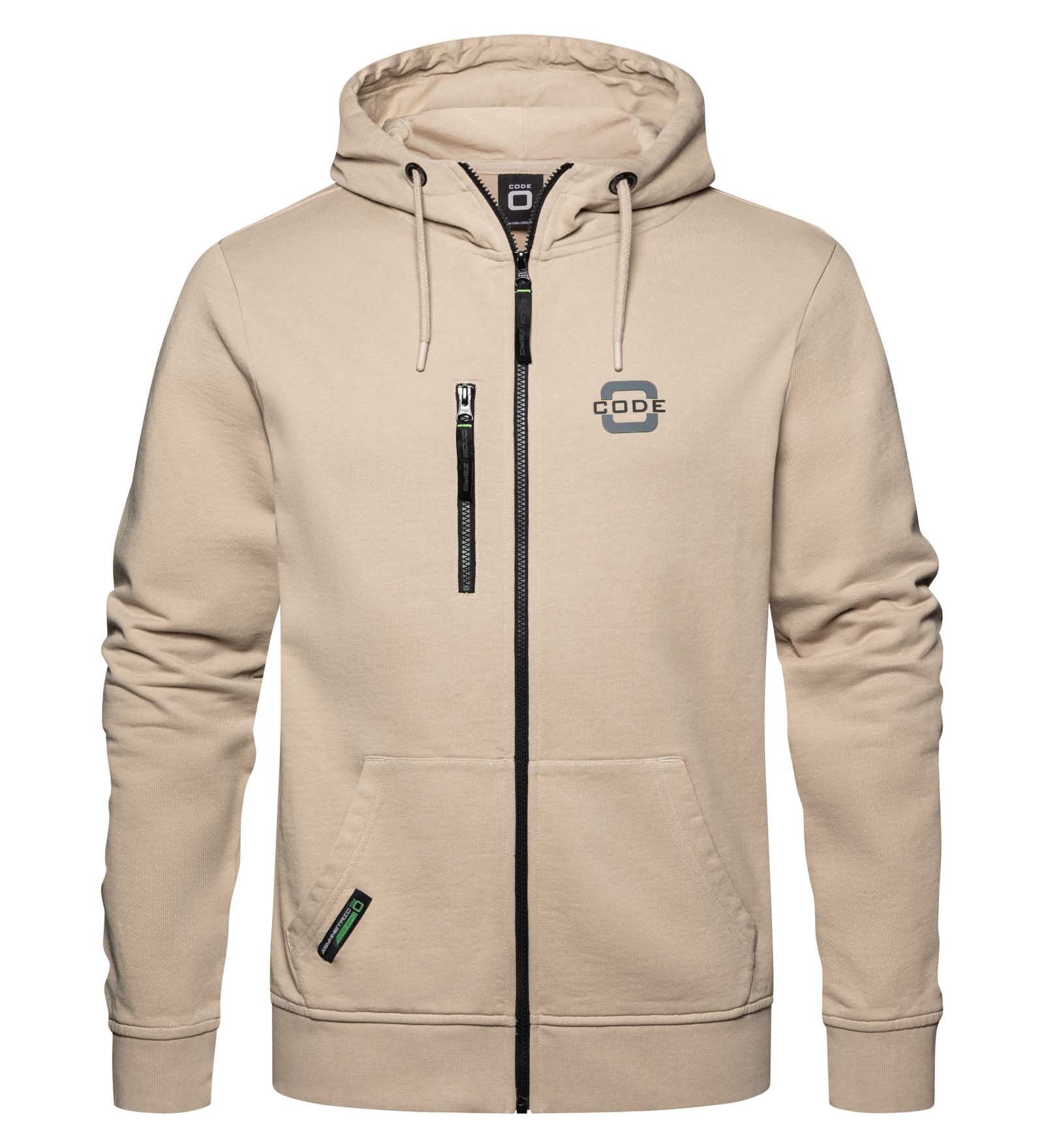 Code Jakets CODE-ZERO Sweat Jacket Men Salt Water Beige 3XL | CODE-ZERO