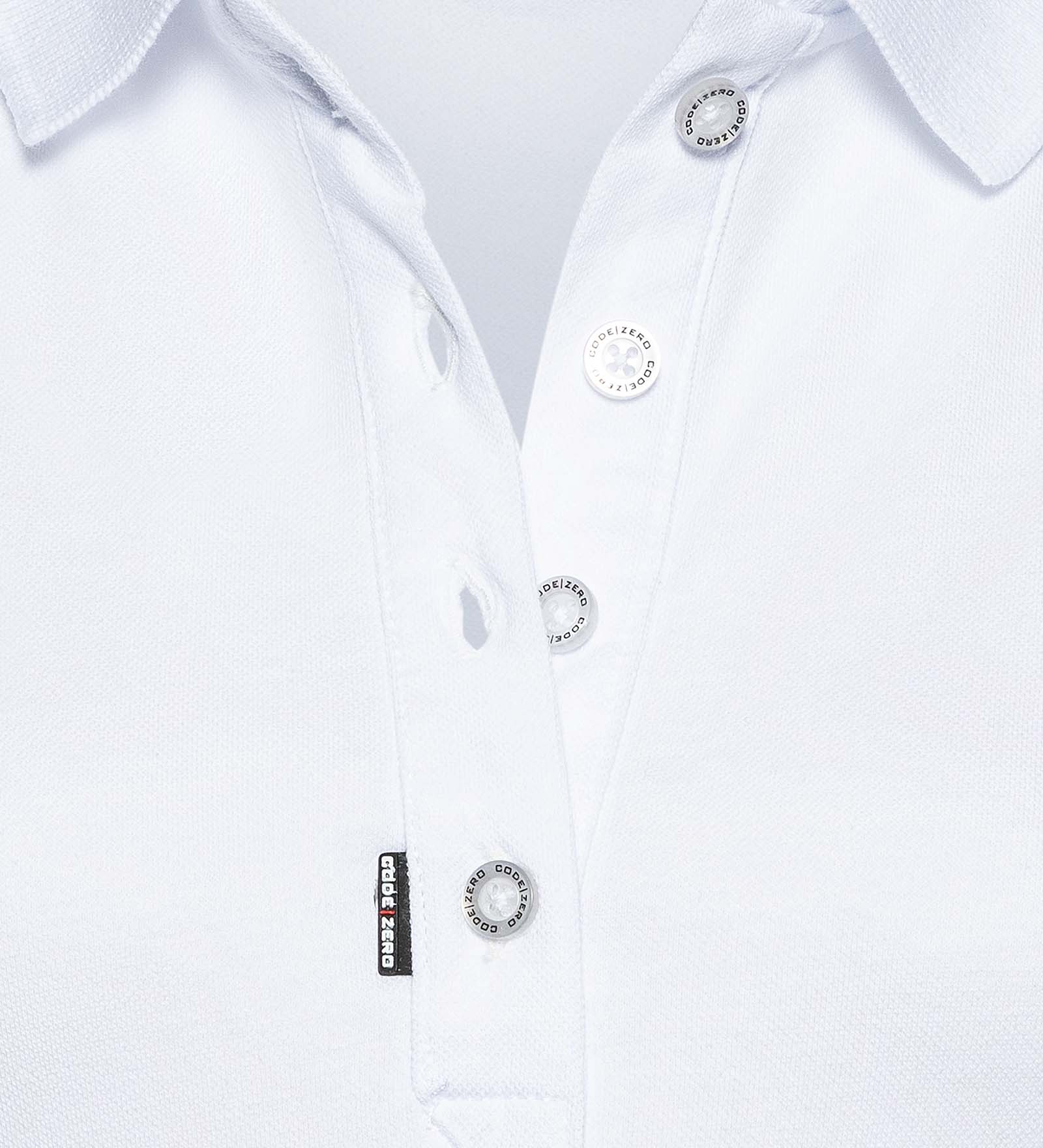 Polo coton Blanc pour Femmes 