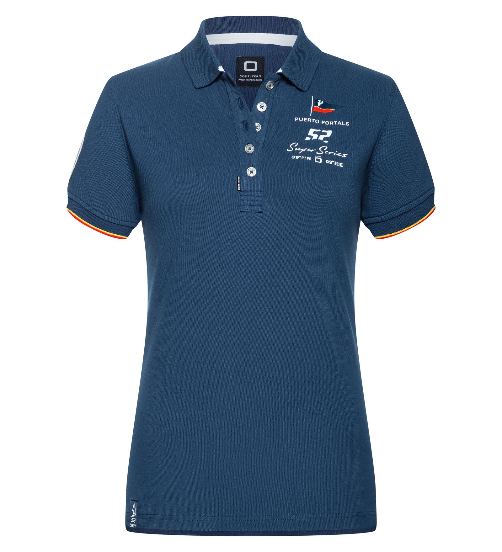 Stretchpolo Navy für Damen 