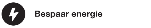 Bespaar energie