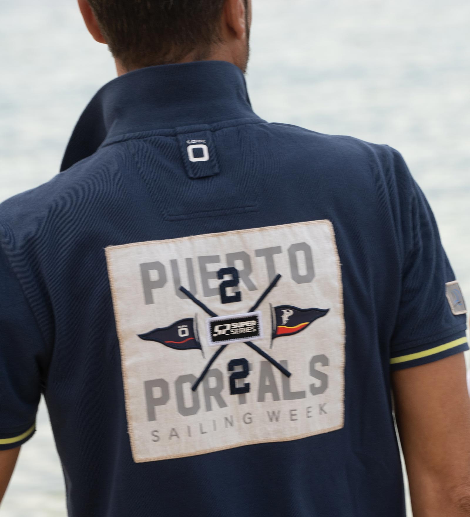 Polo Homme Bay of Palma poloshirt-men-blue-puerto-portals-back