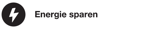 Energie sparen