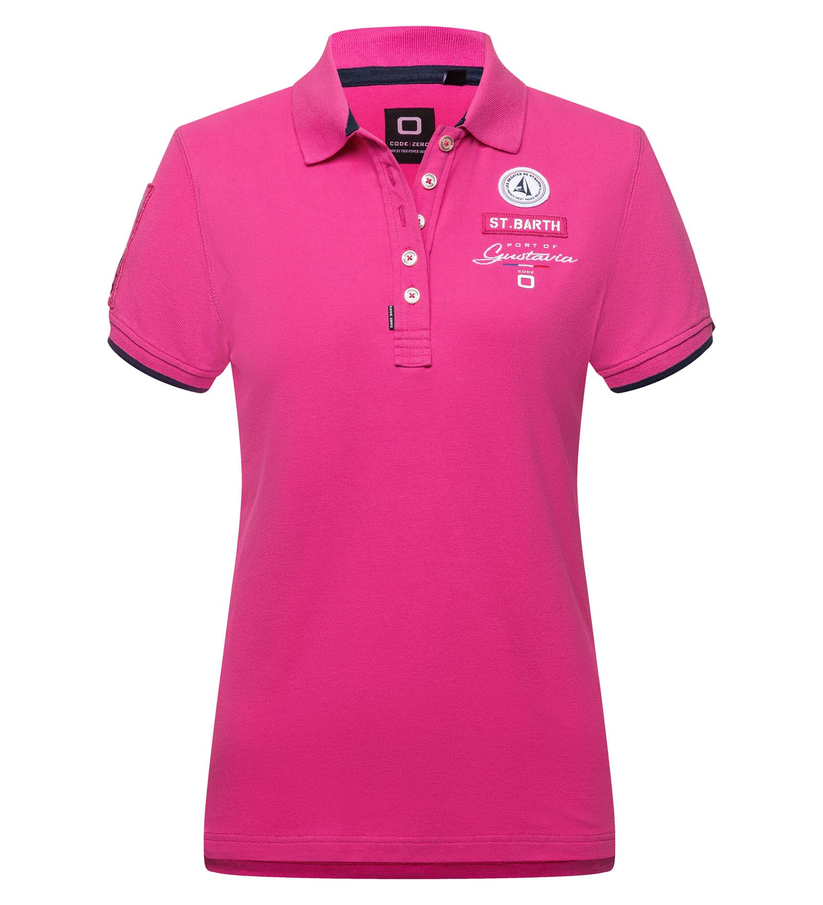 Polo Shirt Women Port de Gustavia St. Barth Polo Shirt Women pink
