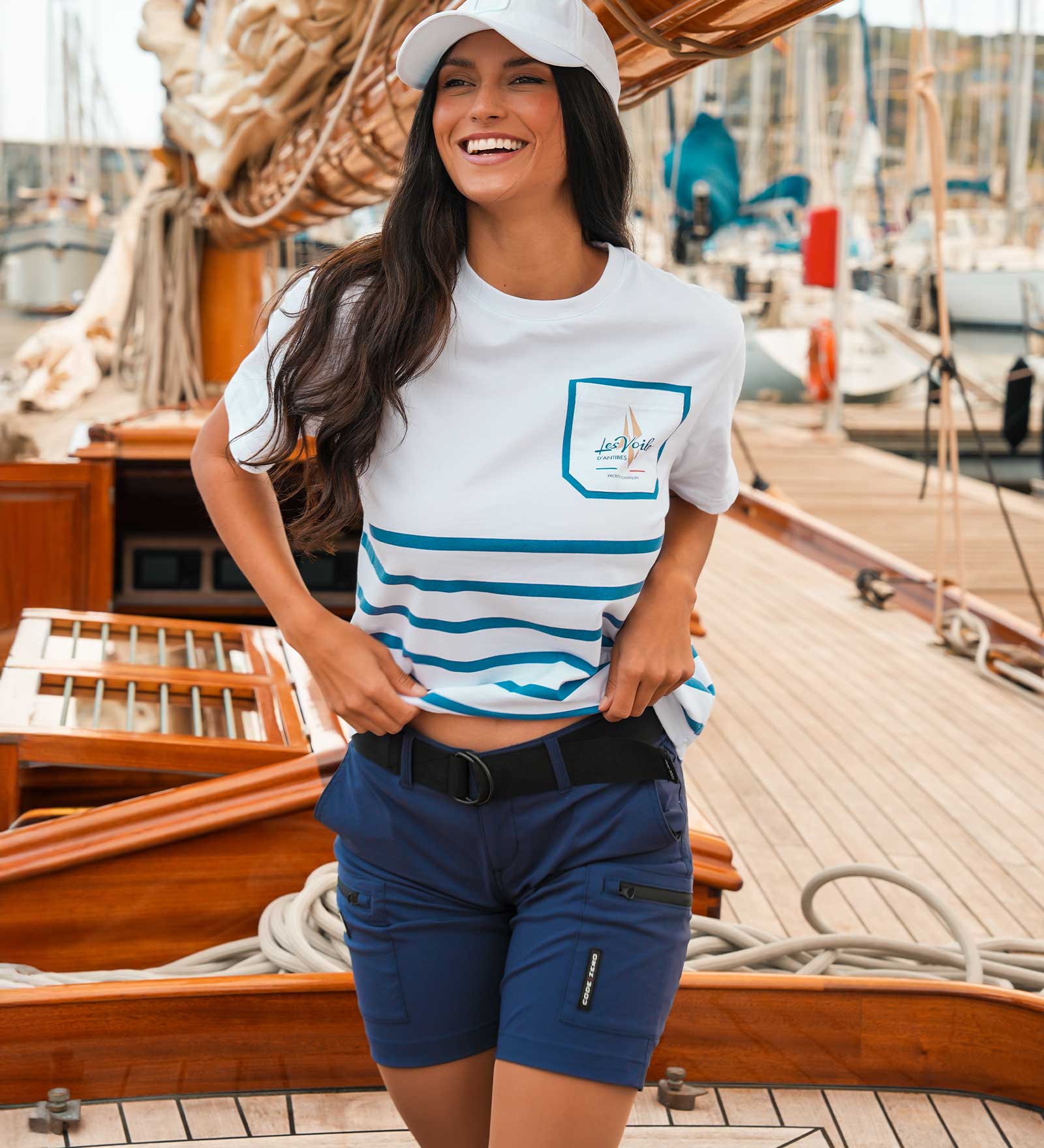 Short cargo Marine pour Femmes 