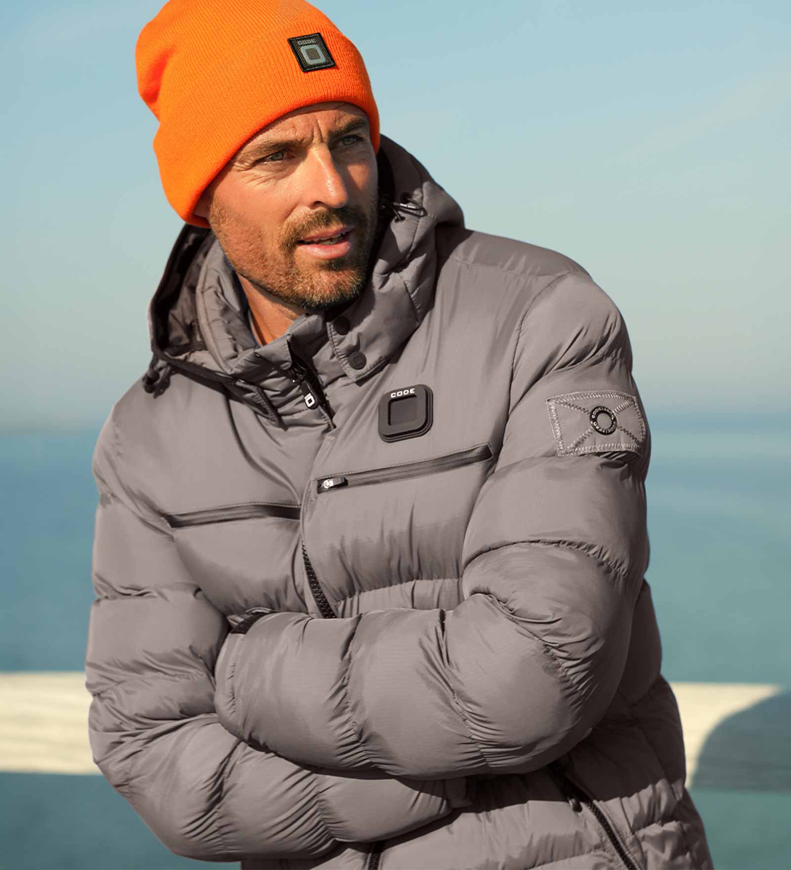 Winterjacke Grau für Herren 