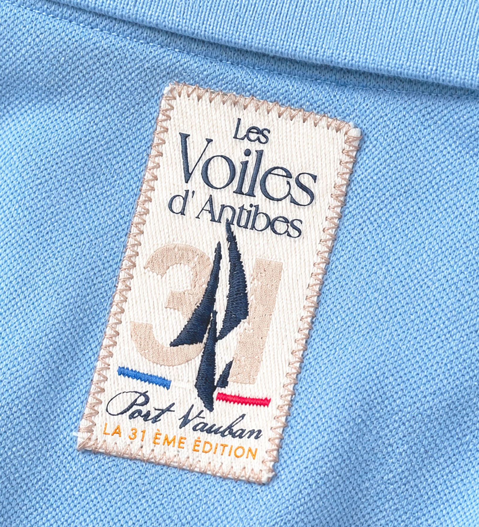 Polo en coton Bleu clair pour Hommes
