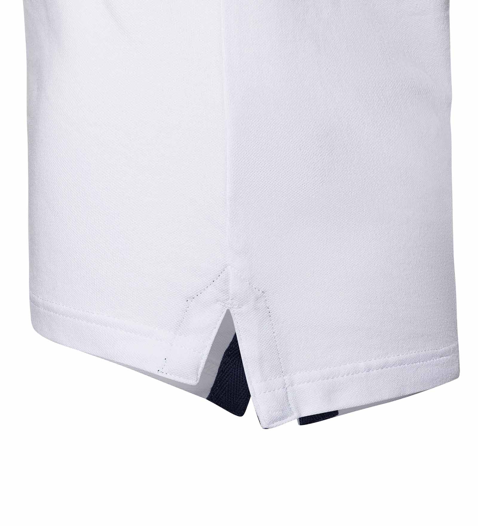 Polo in cotone elasticizzato Bianco da Donna 