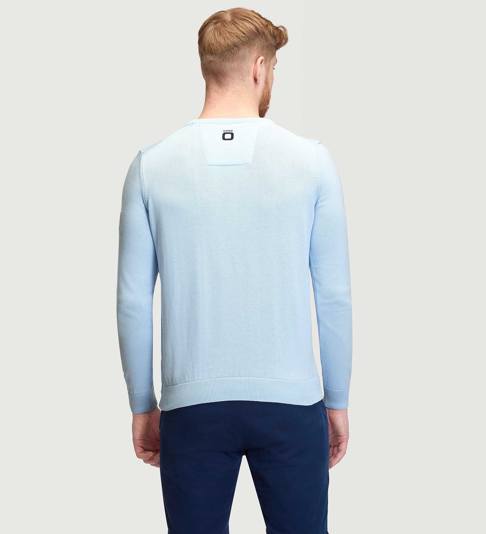 Pullover Rundhals Blau für Herren 