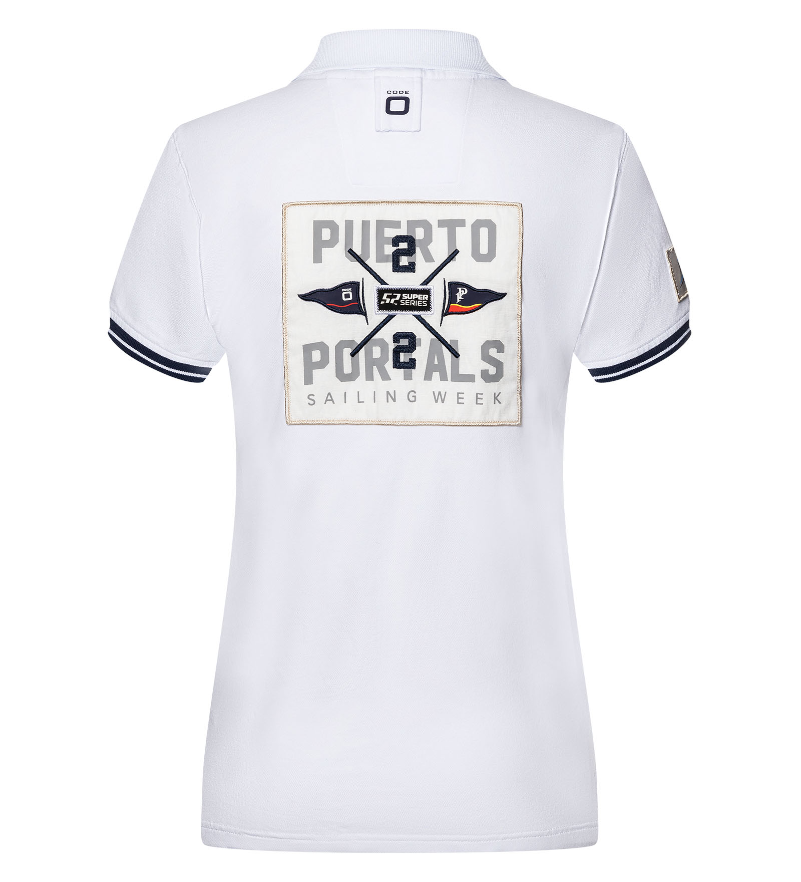 Stretch Polo Shirt White for Women 