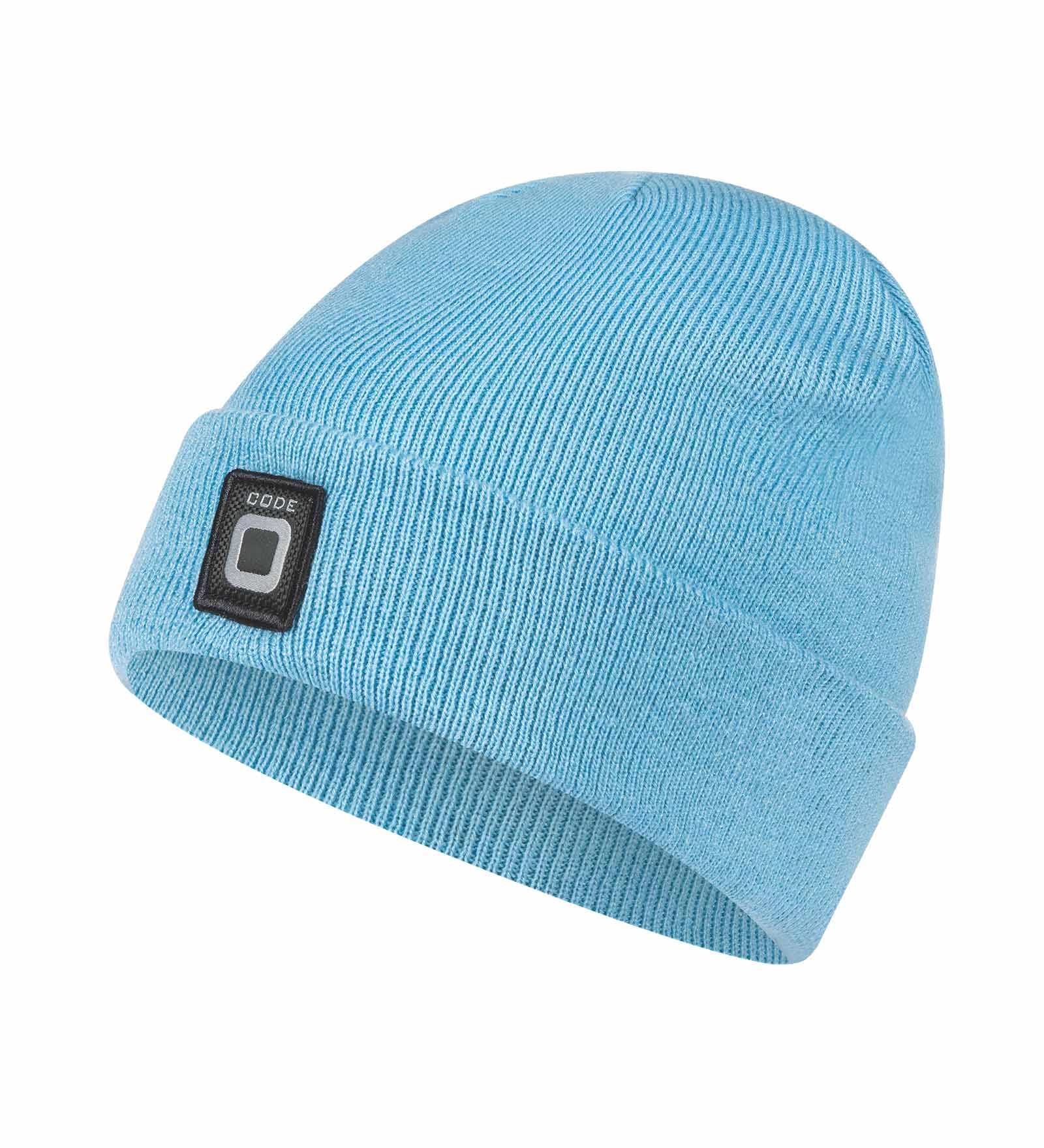 Knitted beanie light blue