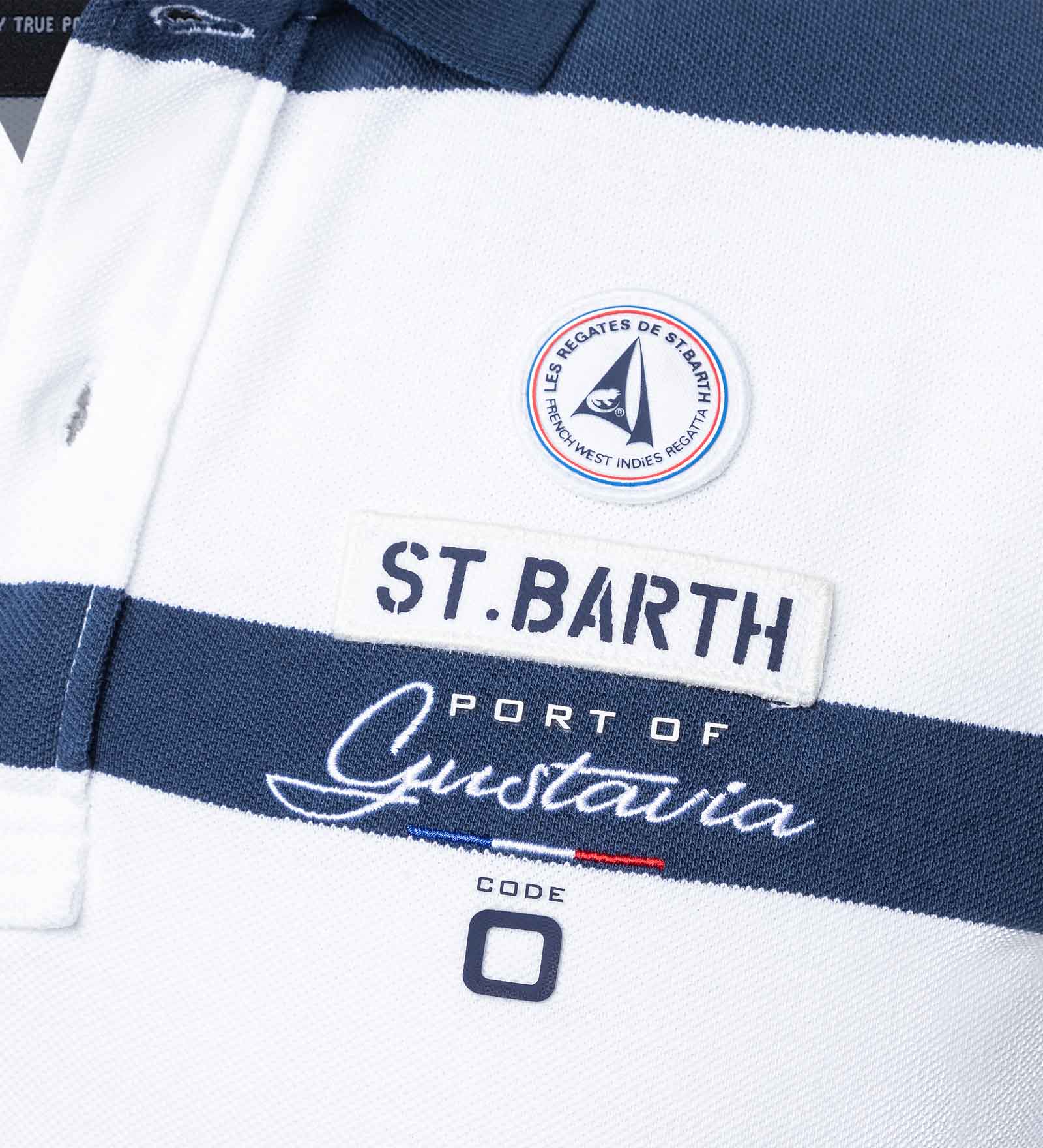 Polo Heren Port de Gustavia St. Barth Polo Shirt white