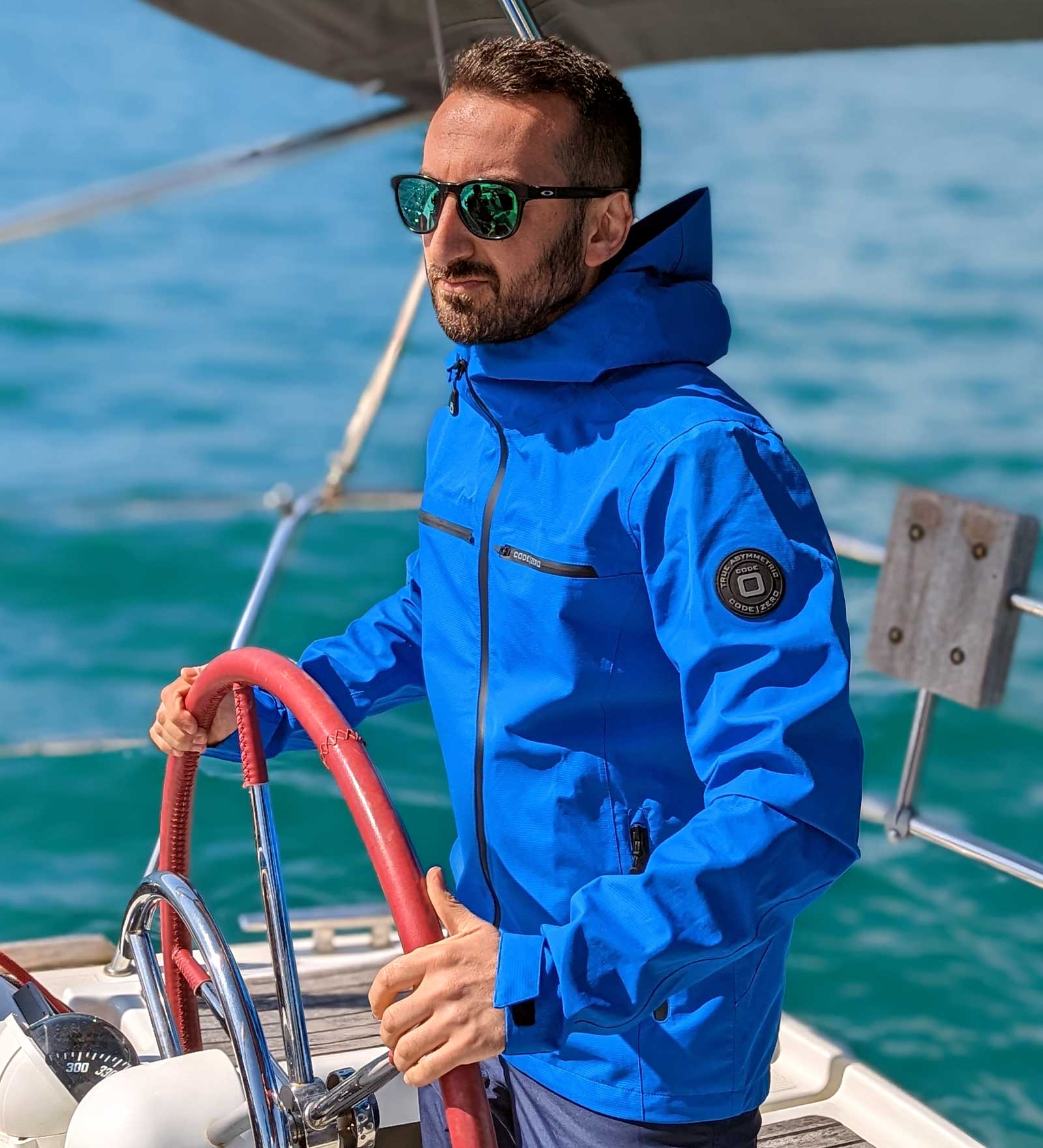 Impermeabile Blu da Uomo 