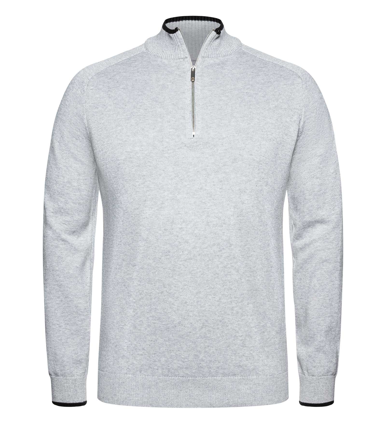 Maglione mezza zip Grigio da Uomo 