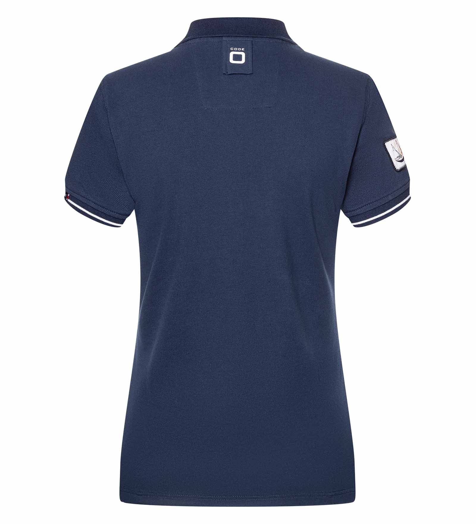 Baumwollpolo Navy für Damen 