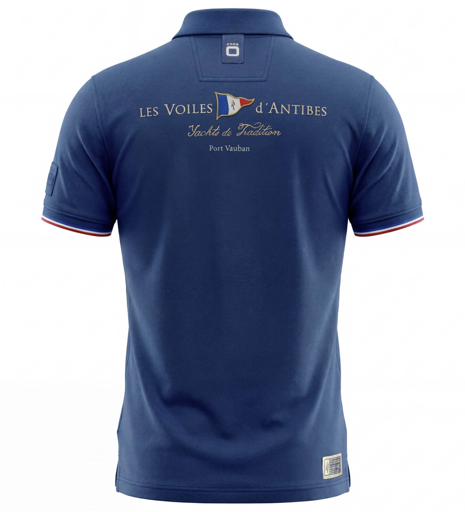 Polo en coton Marine pour Hommes