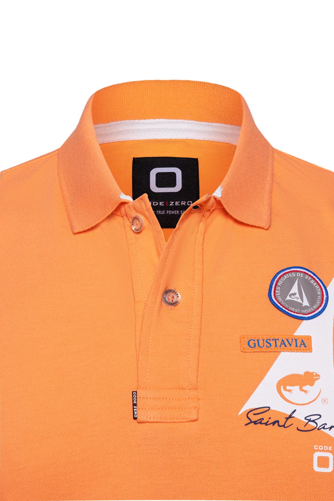 Baumwollpolo Orange für Herren 