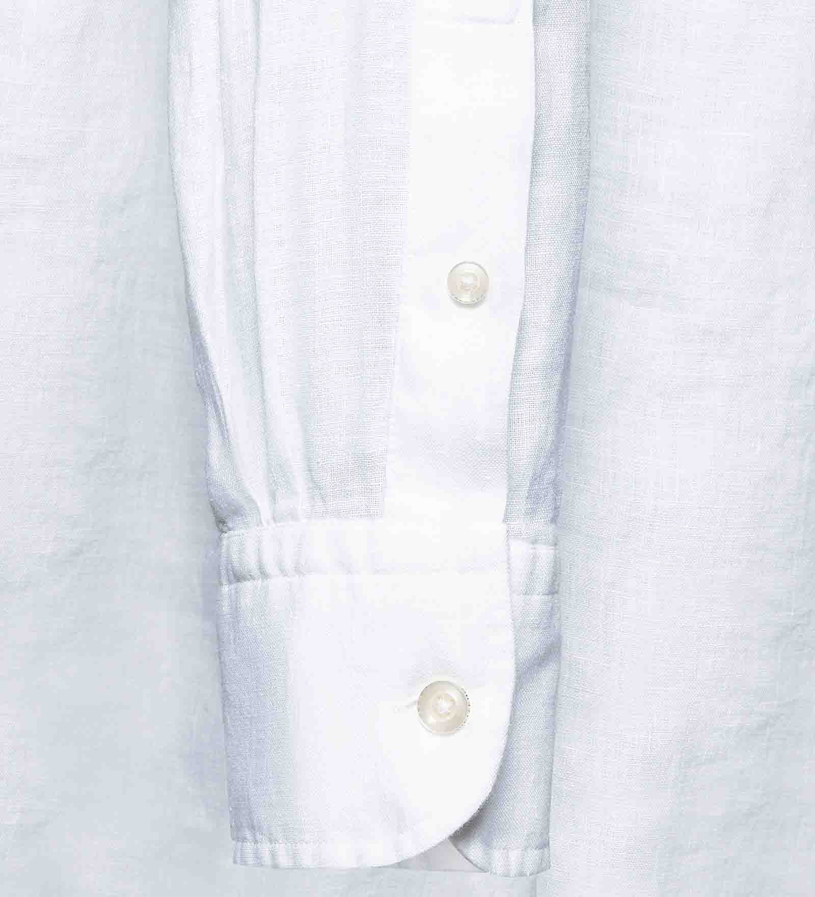 Camicia di lino Bianco da Uomo Camicia di lino Bianco da Uomo