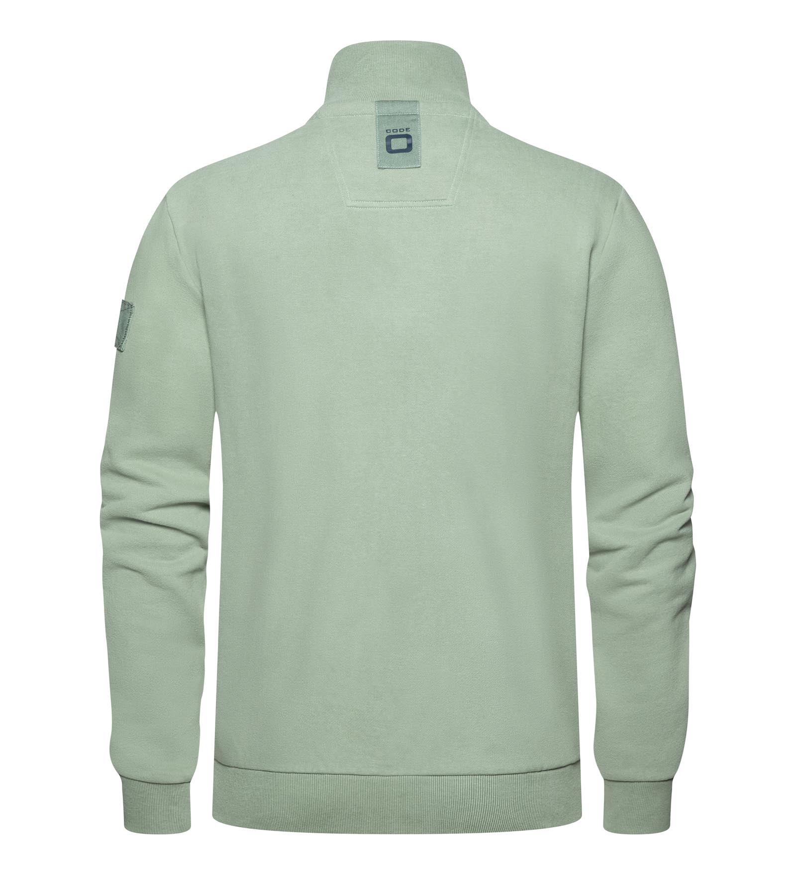 Sudadera con cremallera Verde para Hombre 