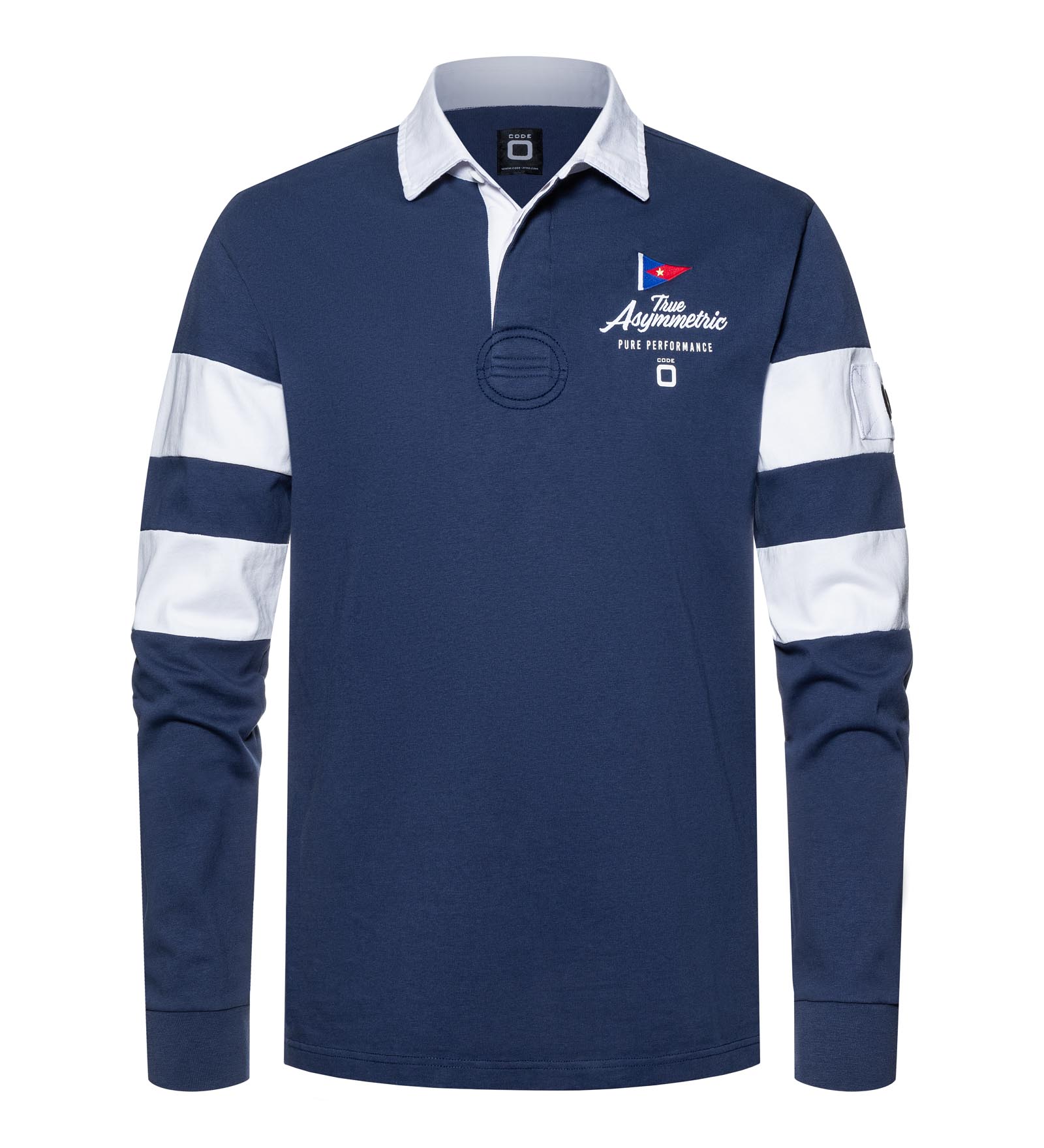 Rugby-Poloshirt Navy für Herren 