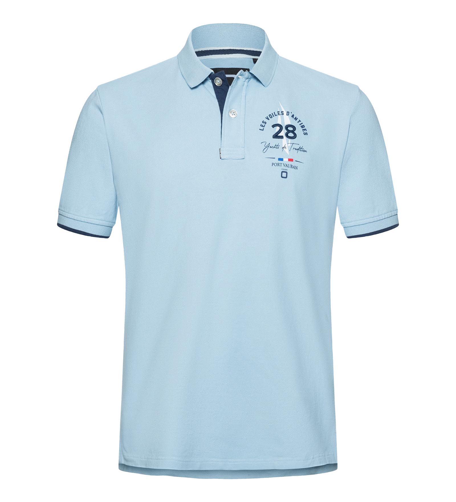 Les Voiles d\'Antibes Polo Shirt Men Tradition Blue M | CODE-ZERO