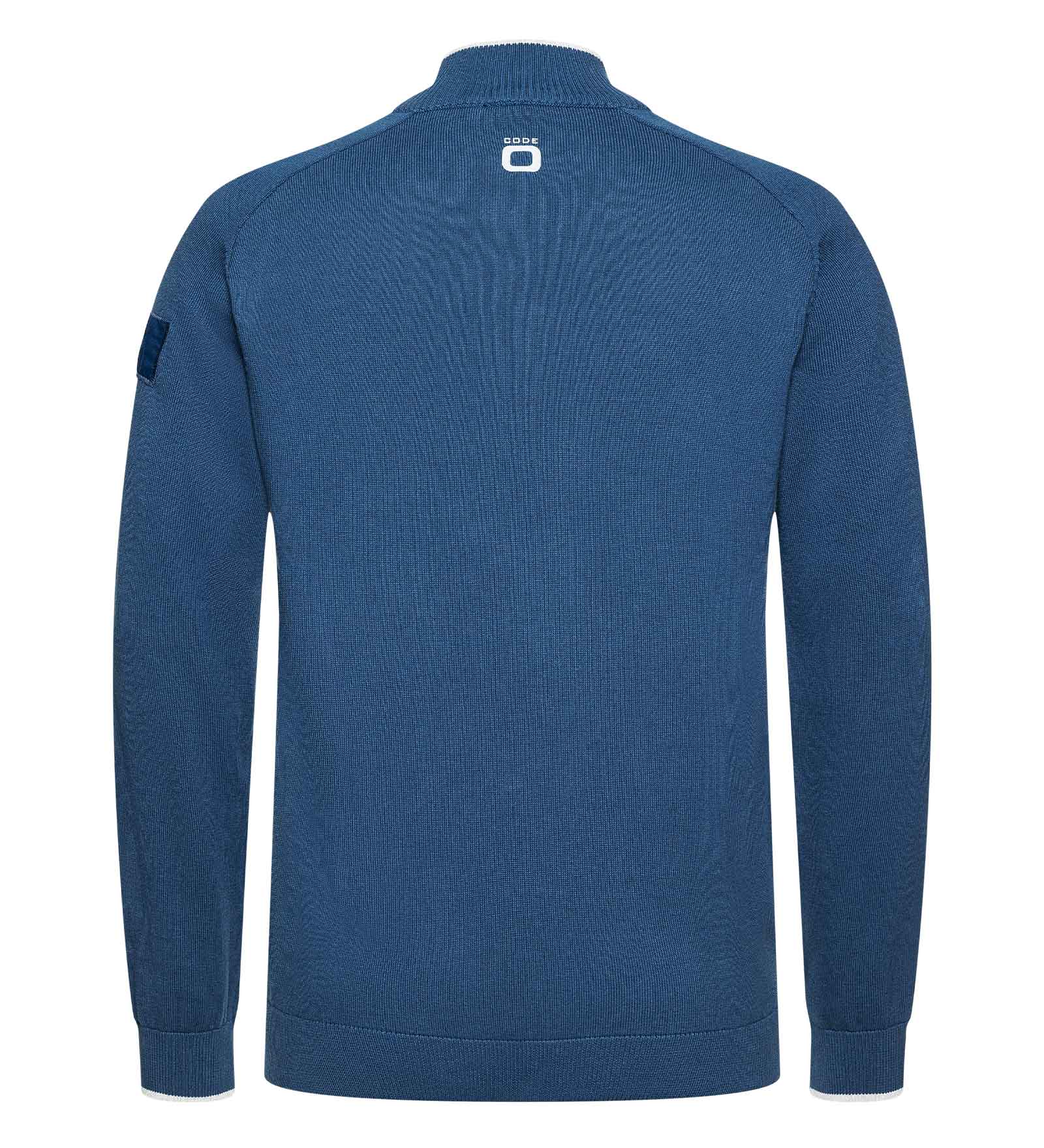 Half-Zip Sweater Navy Blue for Men 