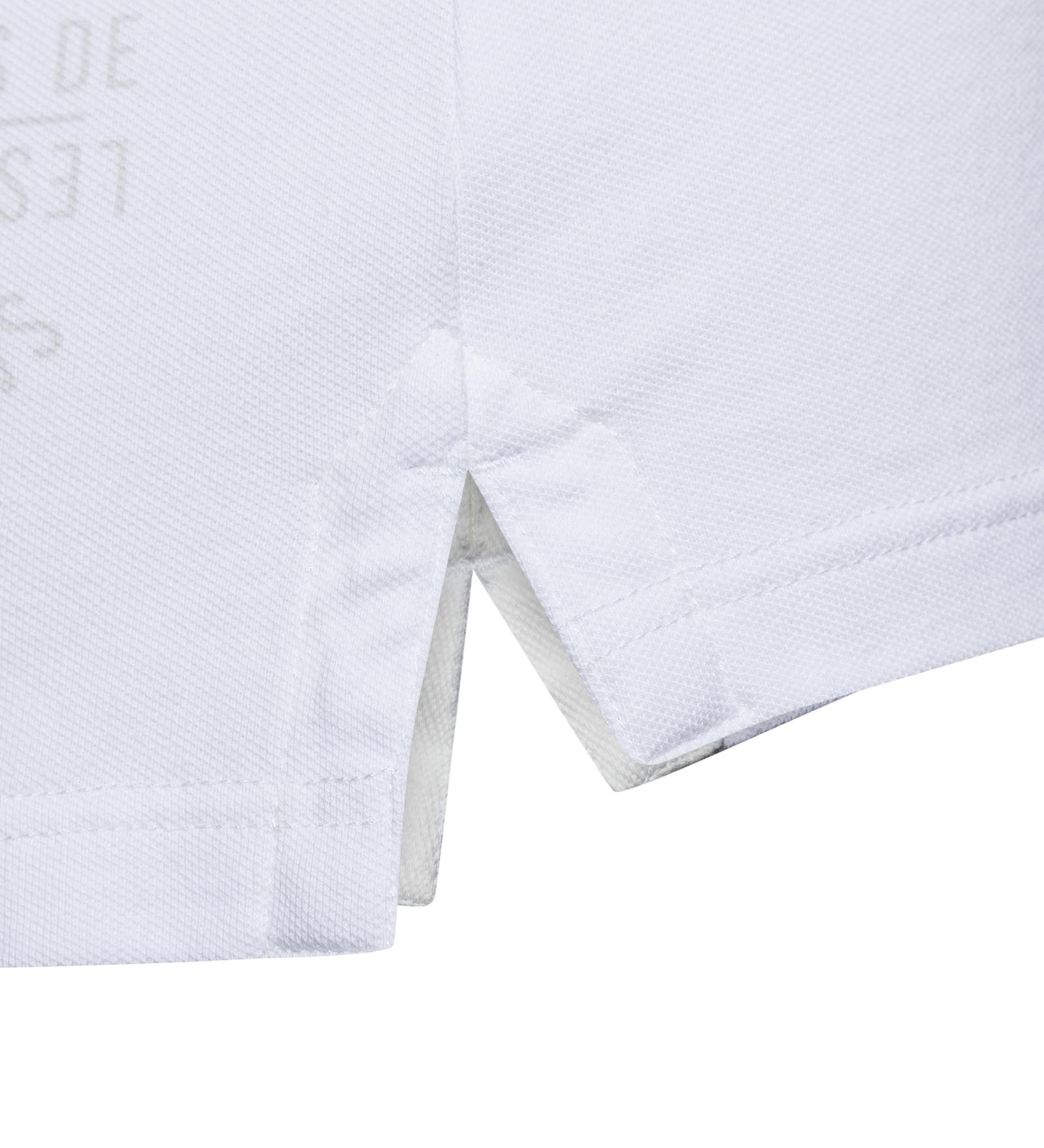 Polo stretch Blanc pour Femmes 