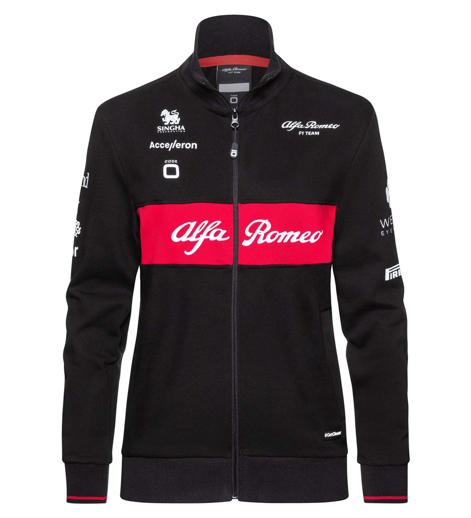 Sweatjacke Damen Schwarz XS Alfa Romeo F1 Teamwear