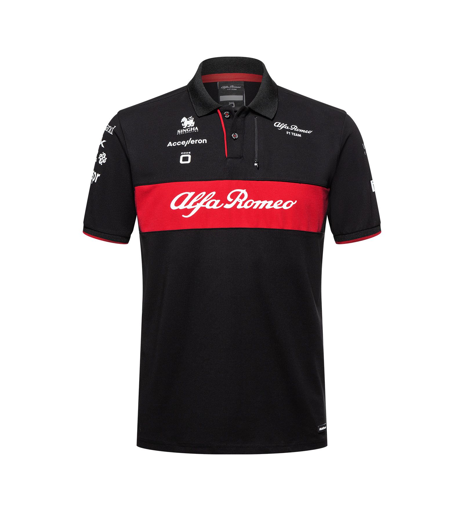 Polo Shirt Kinder Schwarz 128 Alfa Romeo F1 Teamwear
