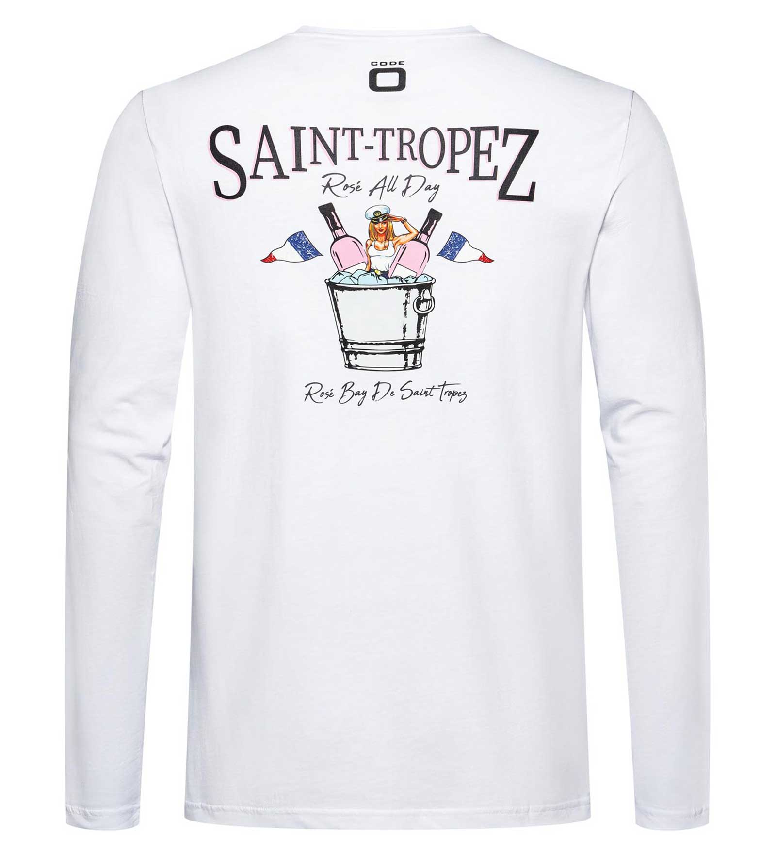 Long-Sleeve T-Shirt White for Men 