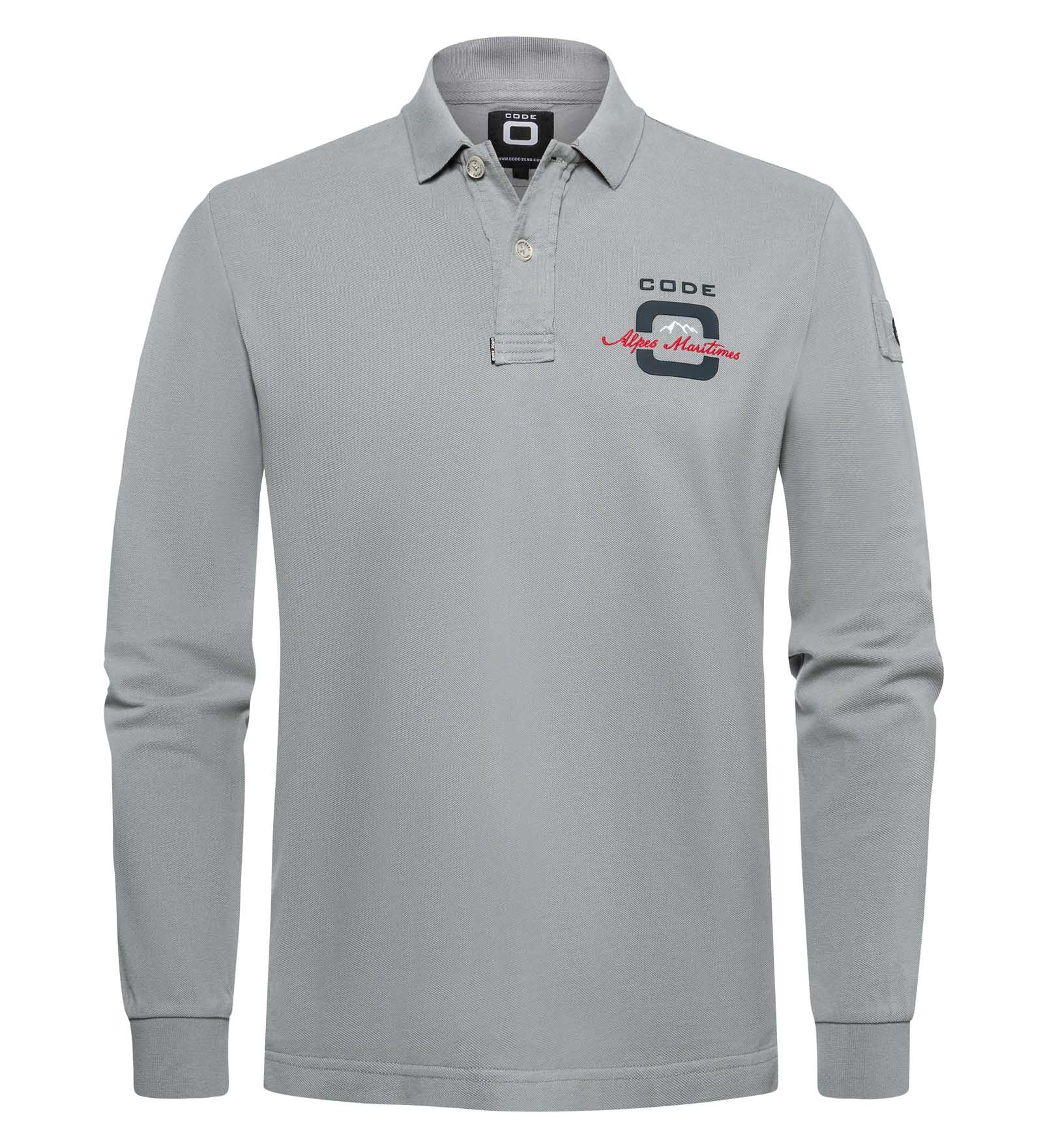 Longsleeve Poloshirt Herren Alpes Maritimes Longsleeve Poloshirt Herren Alpes Maritimes