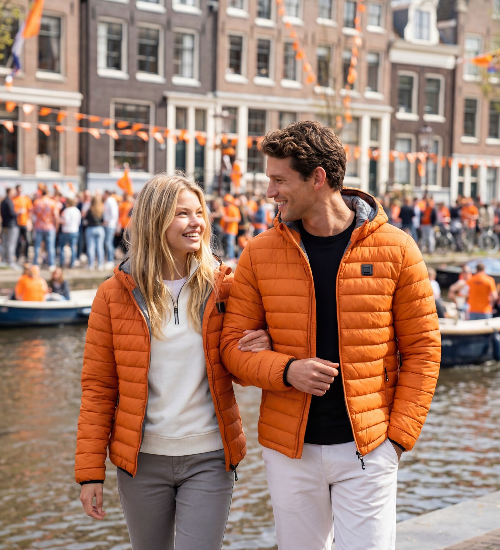Übergangsjacke Orange für Herren und Damen