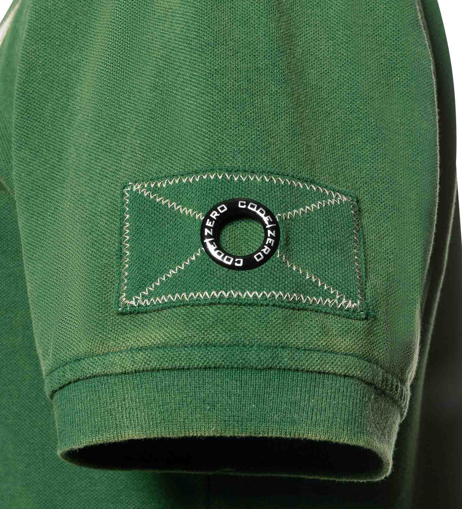 Polo in puro cotone Verde da Uomo 