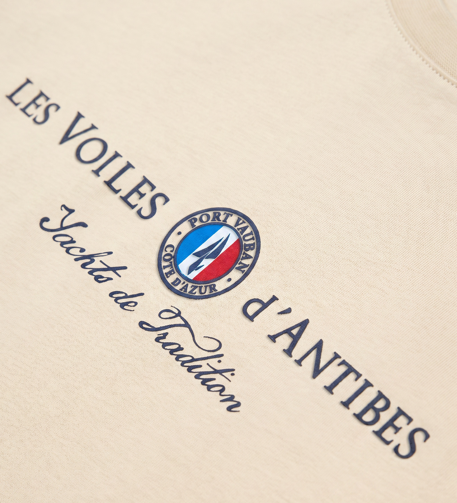 Graphic T-shirt Beige voor Heren