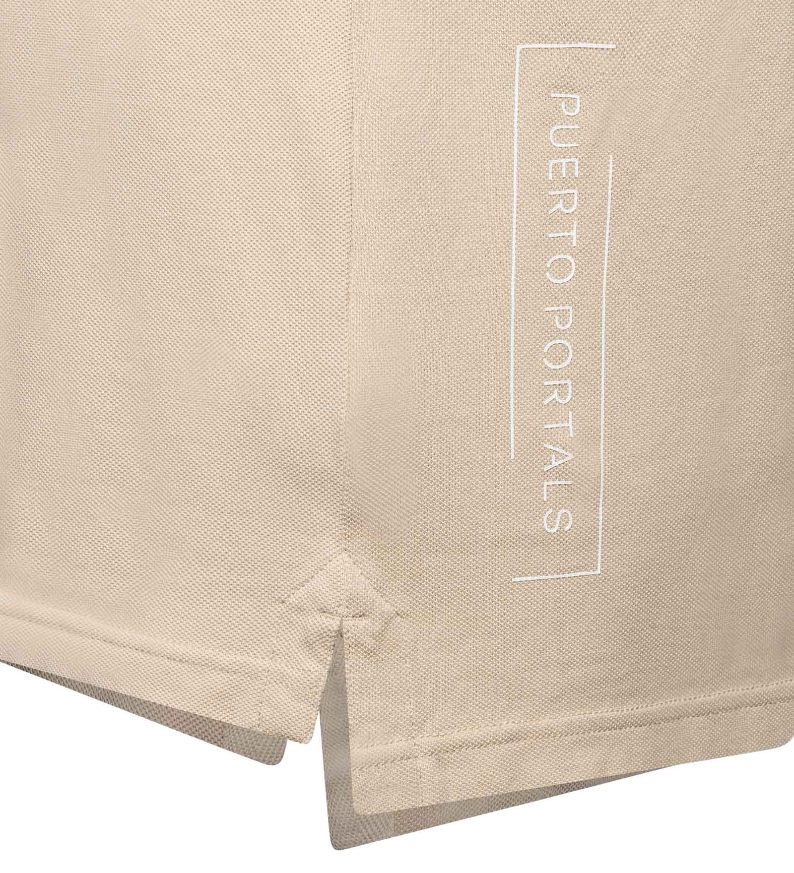 Cotton Polo Beige for Men 