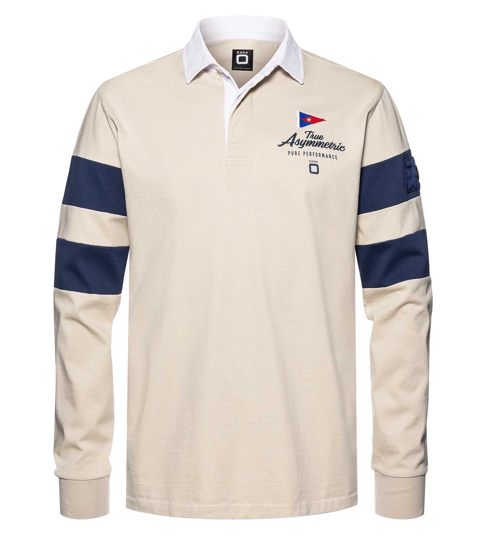 Rugby-Poloshirt Beige für Herren 