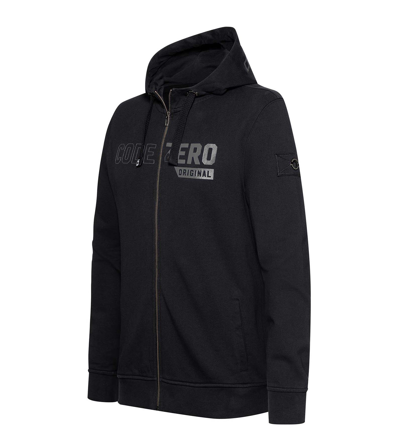 Zip-Up Hoodie Men with a grey logo