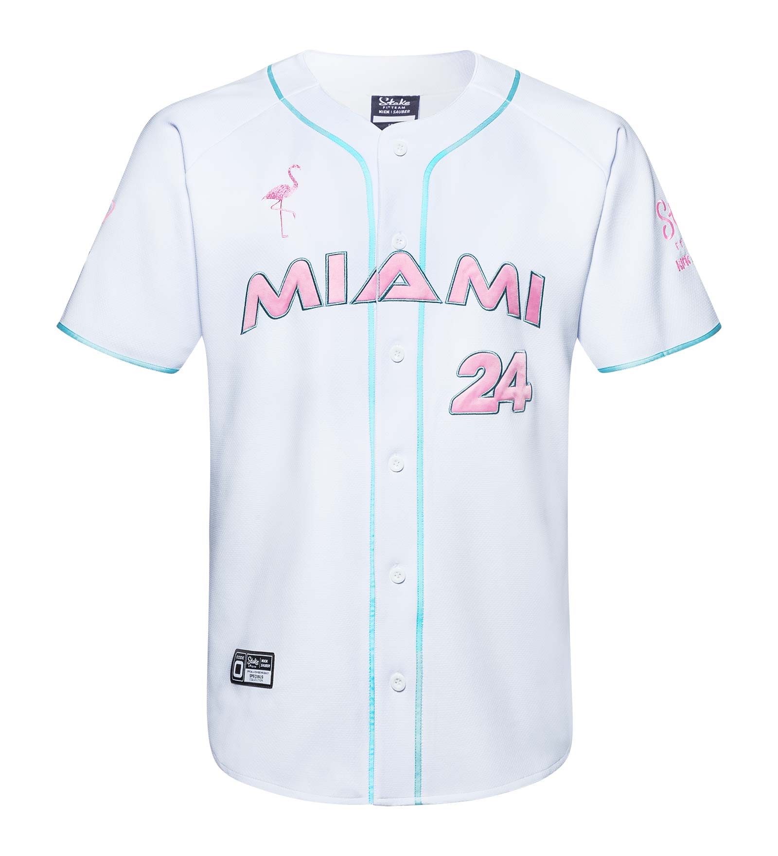 Maglia da baseball Bianco da Uomo 