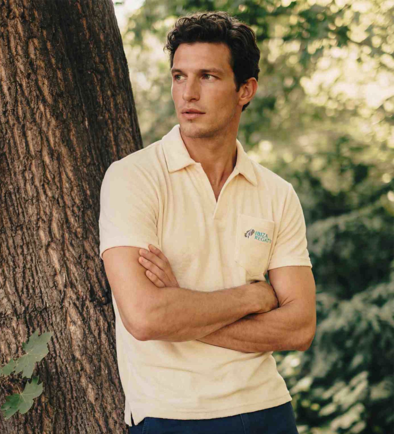 Terrypolo Beige für Herren