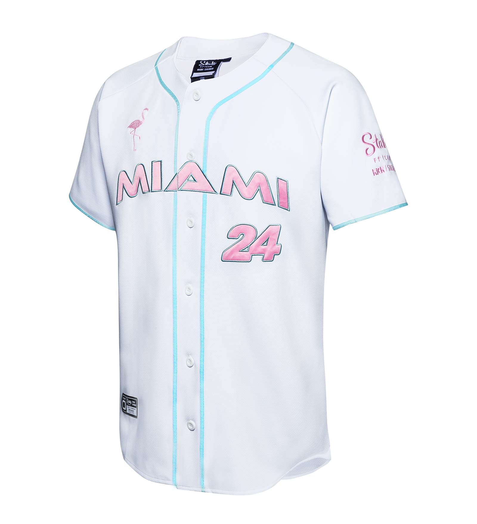 Maglia da baseball Bianco da Uomo 