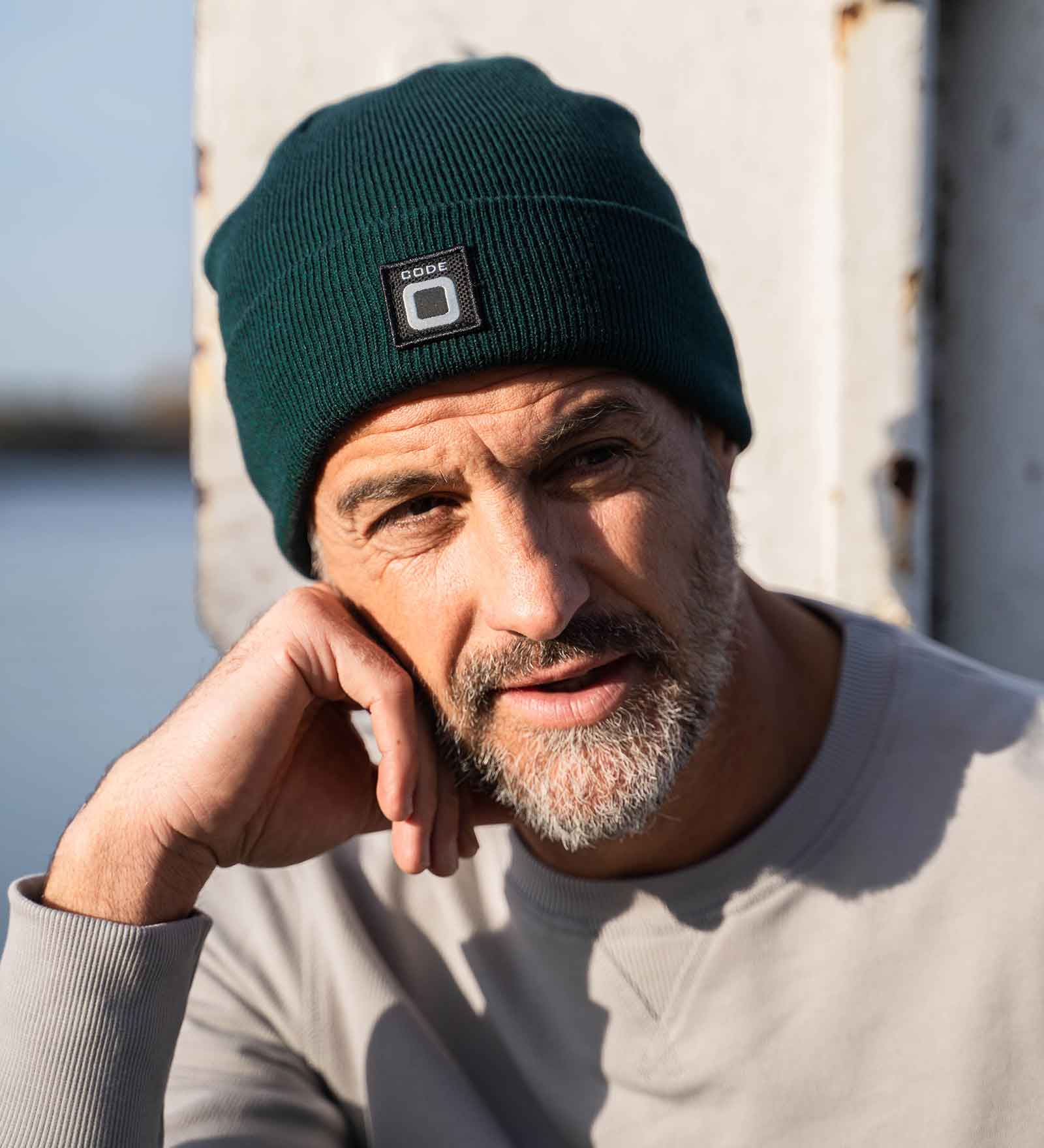 Mens Beanie dark green