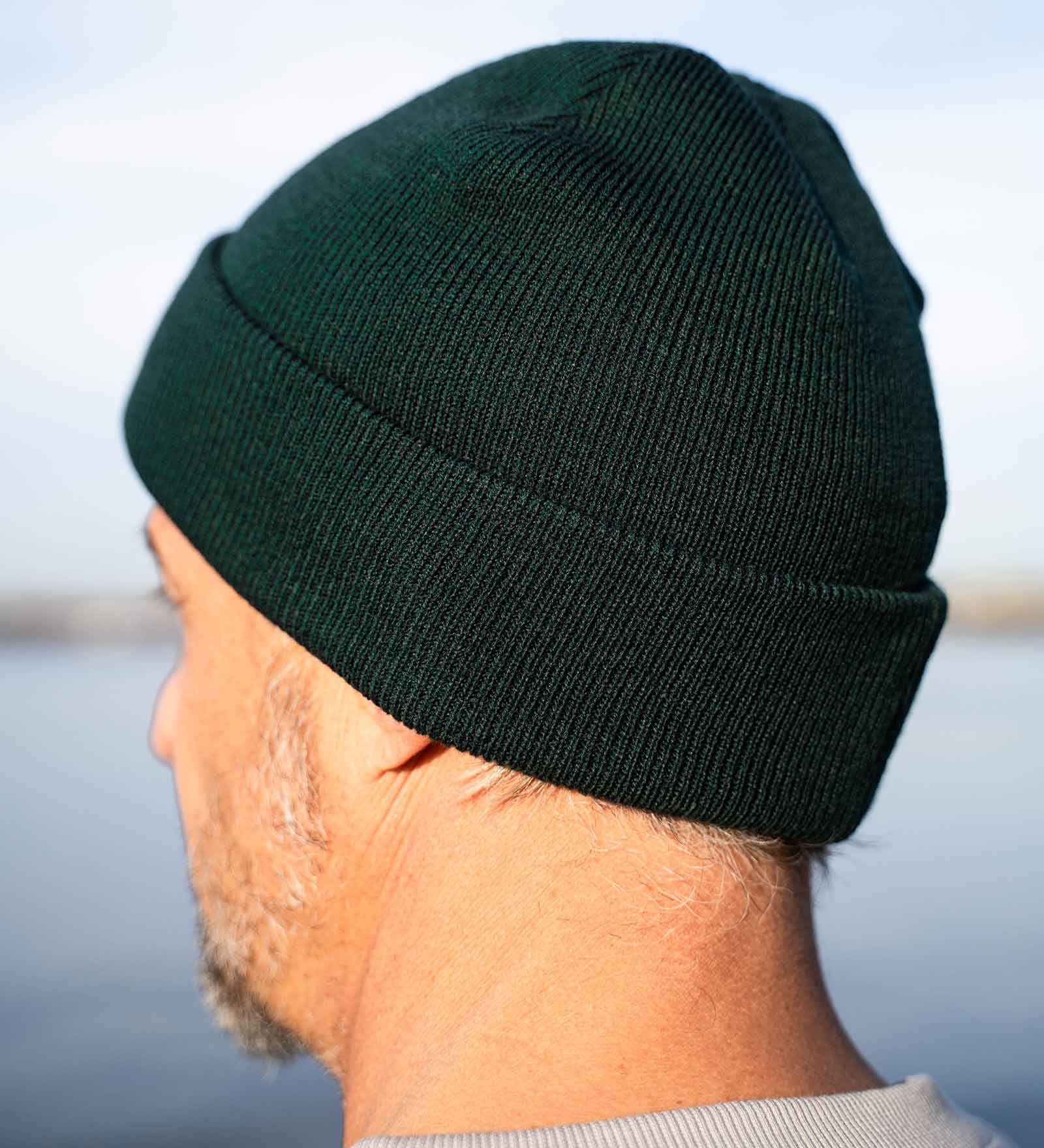 Mens Beanie  dark green