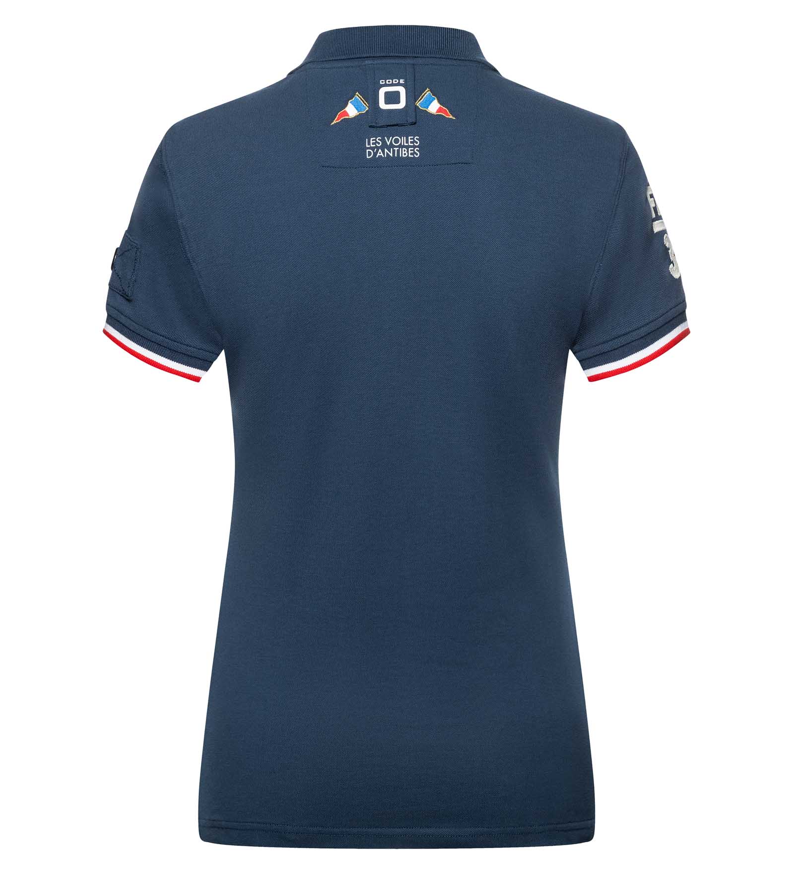 Polo in cotone elasticizzato Blu marino da Donna Polo in cotone elasticizzato Blu marino da Donna