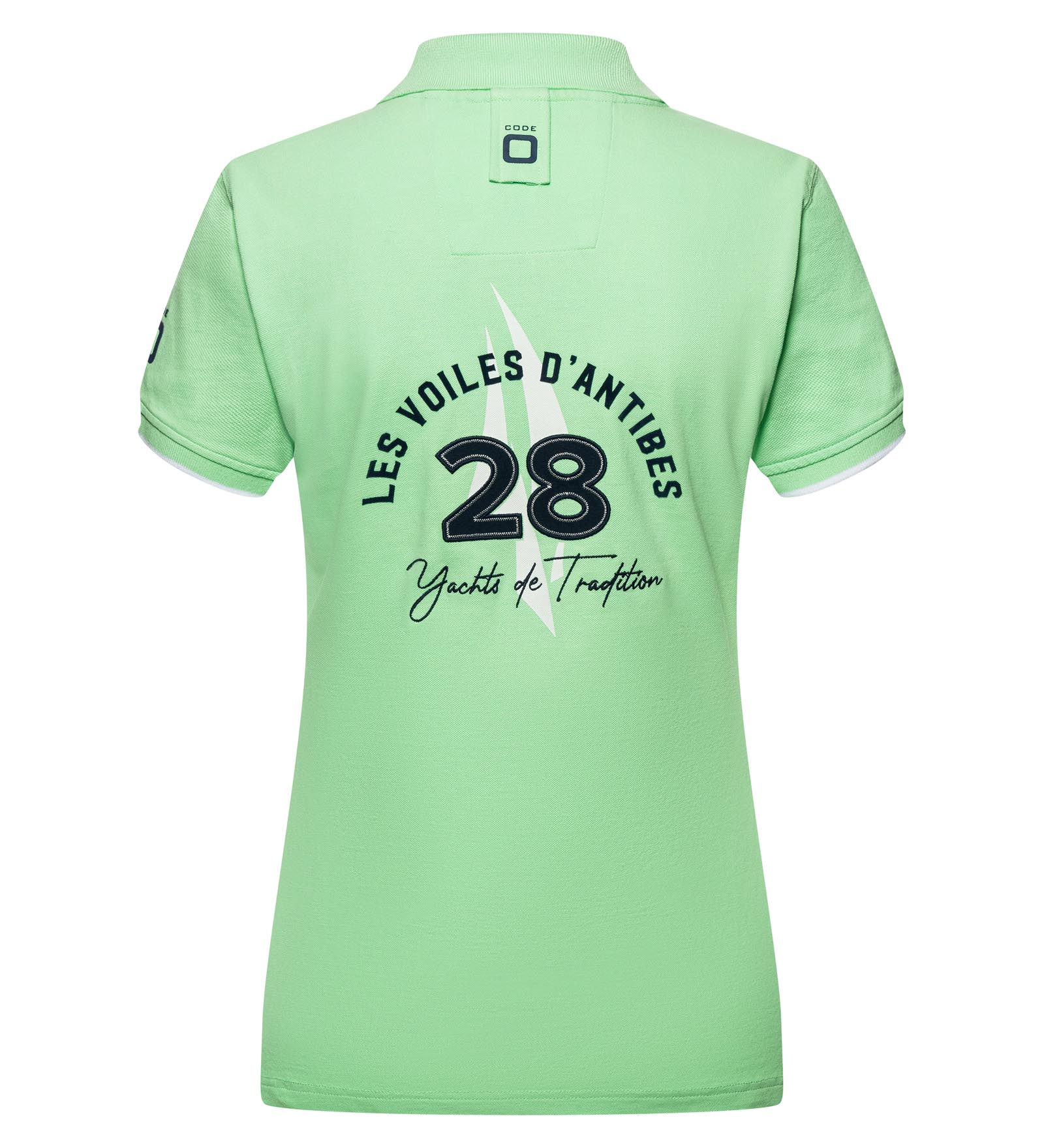 Stretch Polo Shirt Green for Women 
