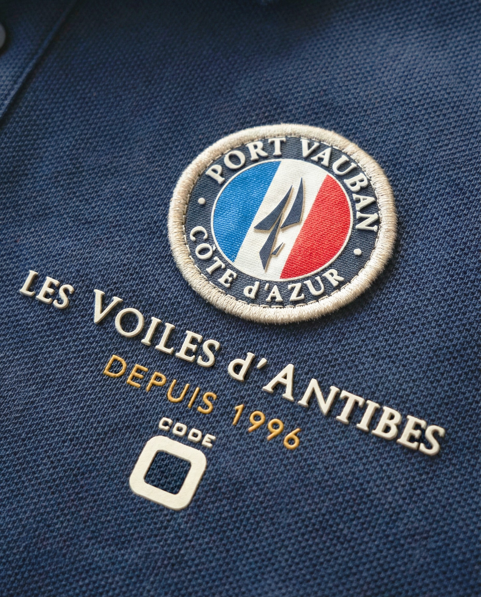Polo en coton Marine pour Hommes