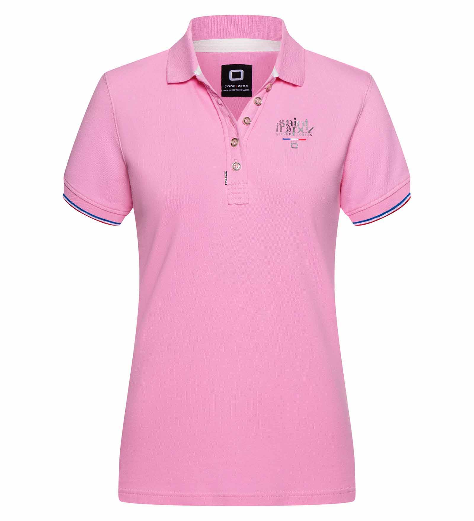 Polo stretch Rose pour Femmes 