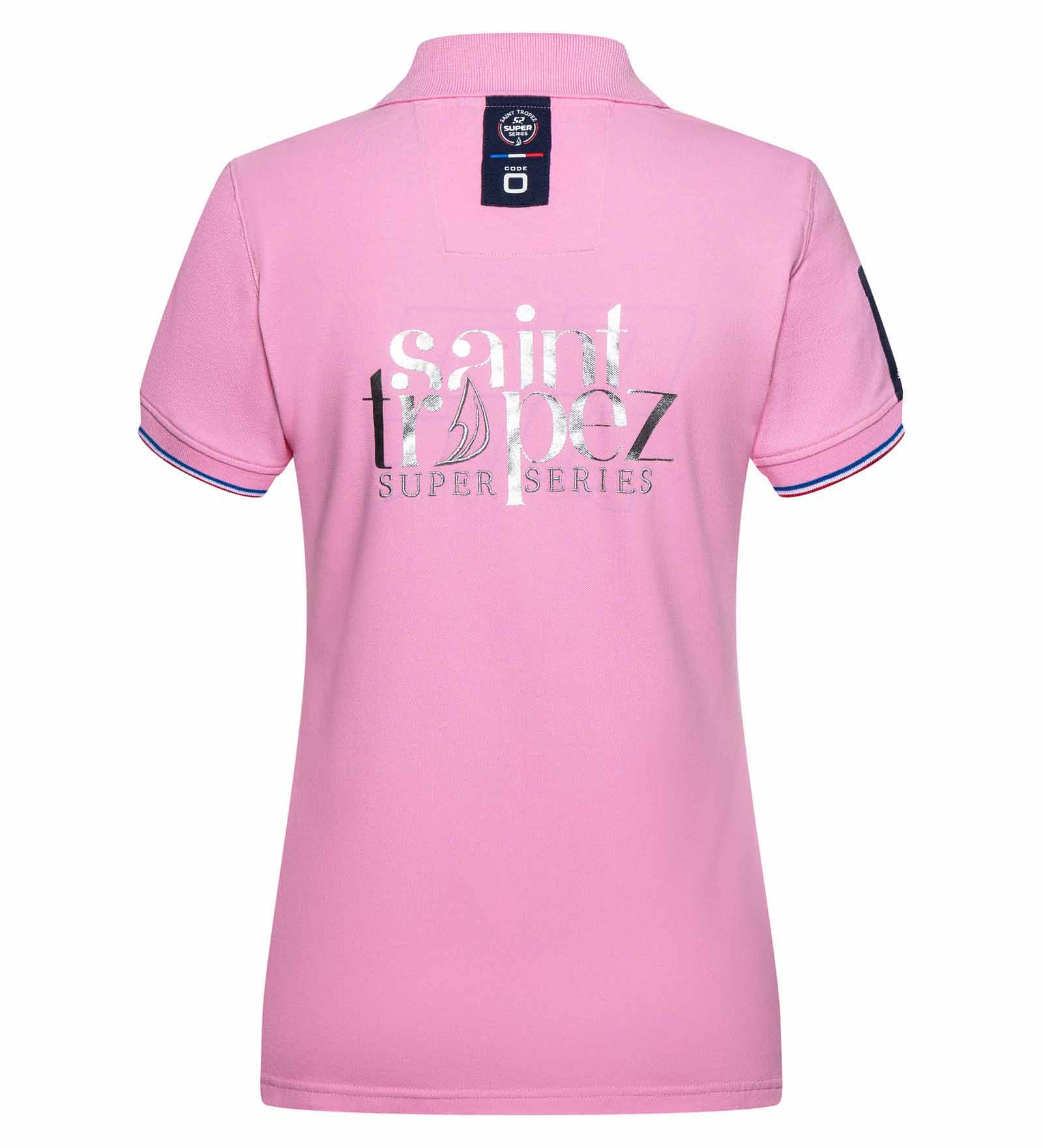 Stretch-Poloshirt Rosa für Damen 