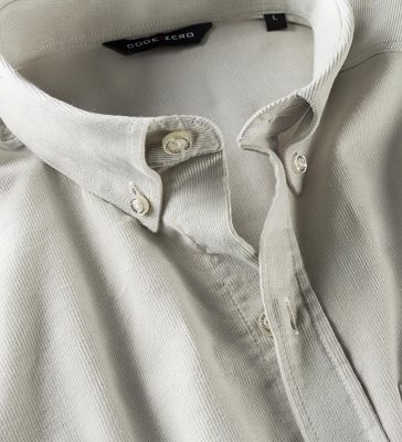 CODE ZERO Corduroy Shirt Men Rib Beige XL CODE ZERO
